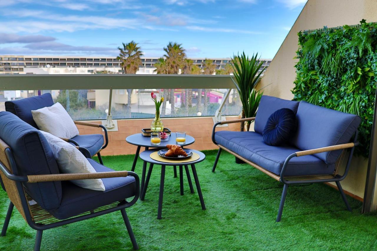 'Cap Confession' - Naturiste - Sea View - Beach - Parking -Air Conditionaire Agde Buitenkant foto